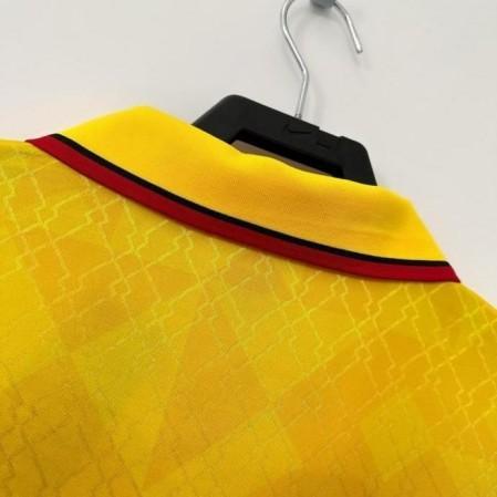 AC Milan 1996-98 Retro Away Jersey | Lotto Yellow Paolo Maldini #3