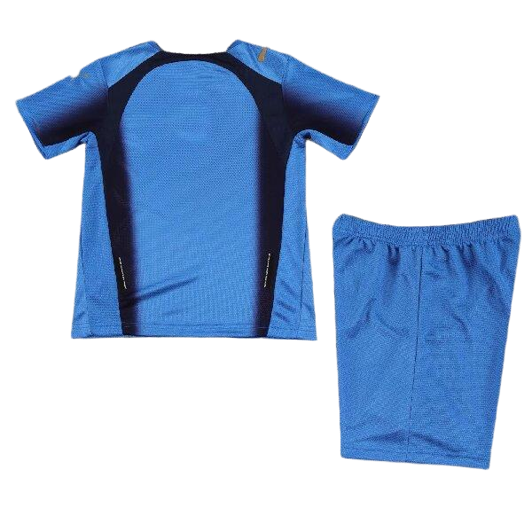 2006 outh Italy National Team Blue Football Kit  Soccer Jersey & Shorts Set