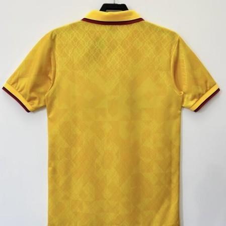 AC Milan 1996-98 Retro Away Jersey | Lotto Yellow Paolo Maldini #3