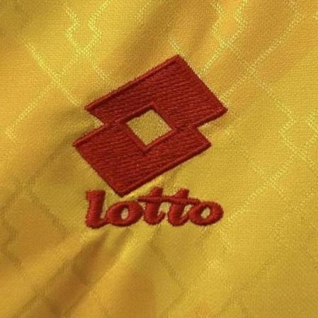 AC Milan 1996-98 Retro Away Jersey | Lotto Yellow Paolo Maldini #3