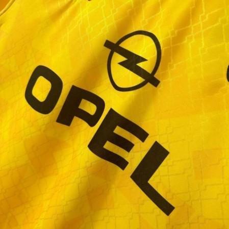 AC Milan 1996-98 Retro Away Jersey | Lotto Yellow Paolo Maldini #3