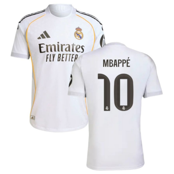 Real Madrid Home Jersey 2025-2026 Mbappe