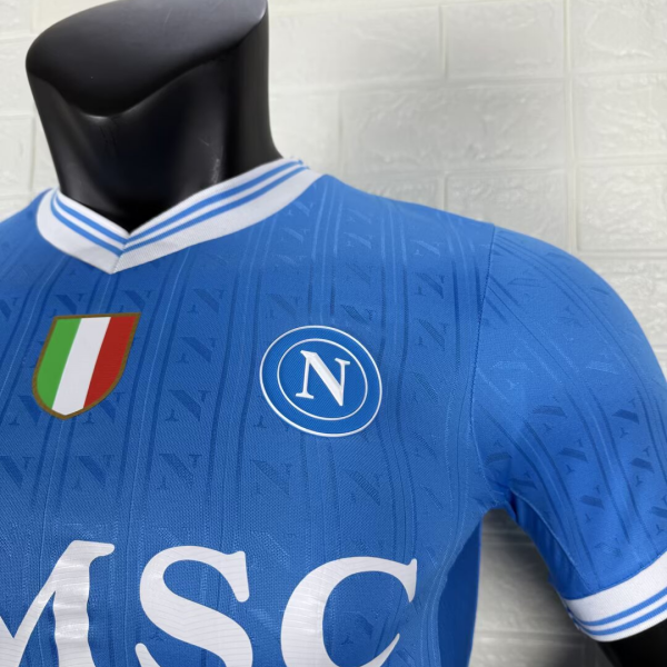 SSC Napoli 2025/26 Home Jersey | EA7 Official Fan Version - Customizable Names/Numbers
